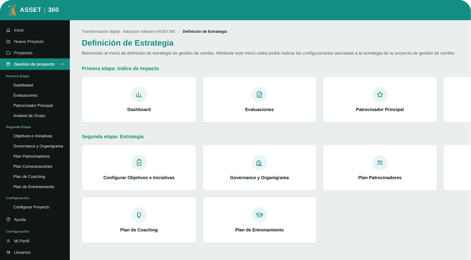 Modulo Gestión estratégica del cambio.